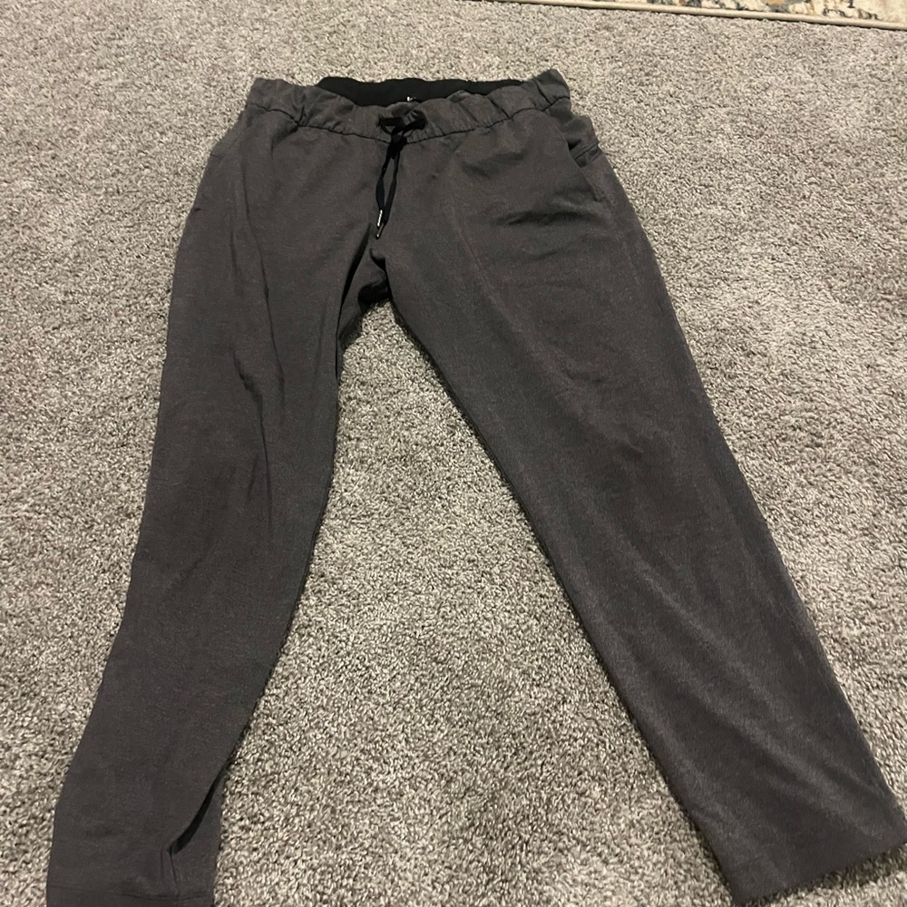 Lululemon Athletica On Fly Gray Track Pants with Tapered Fit